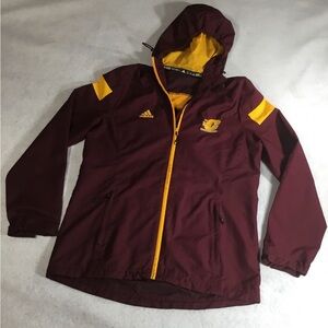 adidas ladies central Michigan Chippewas collegiate Rain Jacket size medium